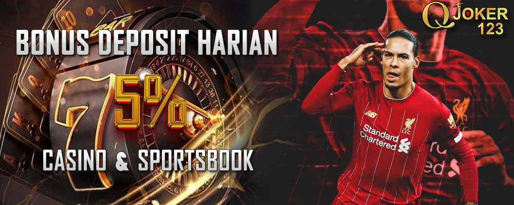 Bonus Deposit Harian 5% Kartu & Sportsbook